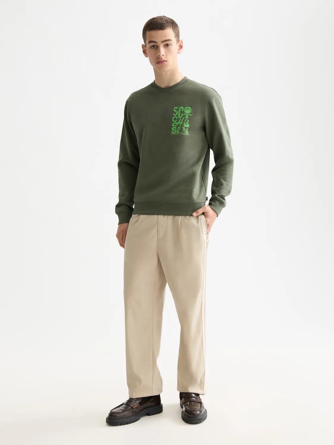 Chest logo sweatshirt sold by Scotch & Soda product image thumbnail 4