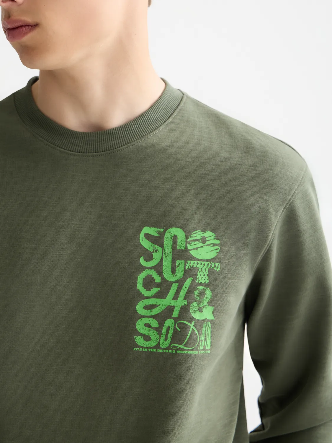 Chest logo sweatshirt sold by Scotch & Soda product image thumbnail 5