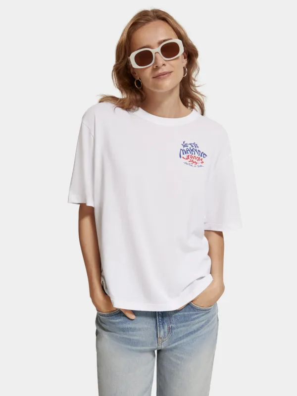 Loose fit graphic t-shirt made by Scotch & Soda