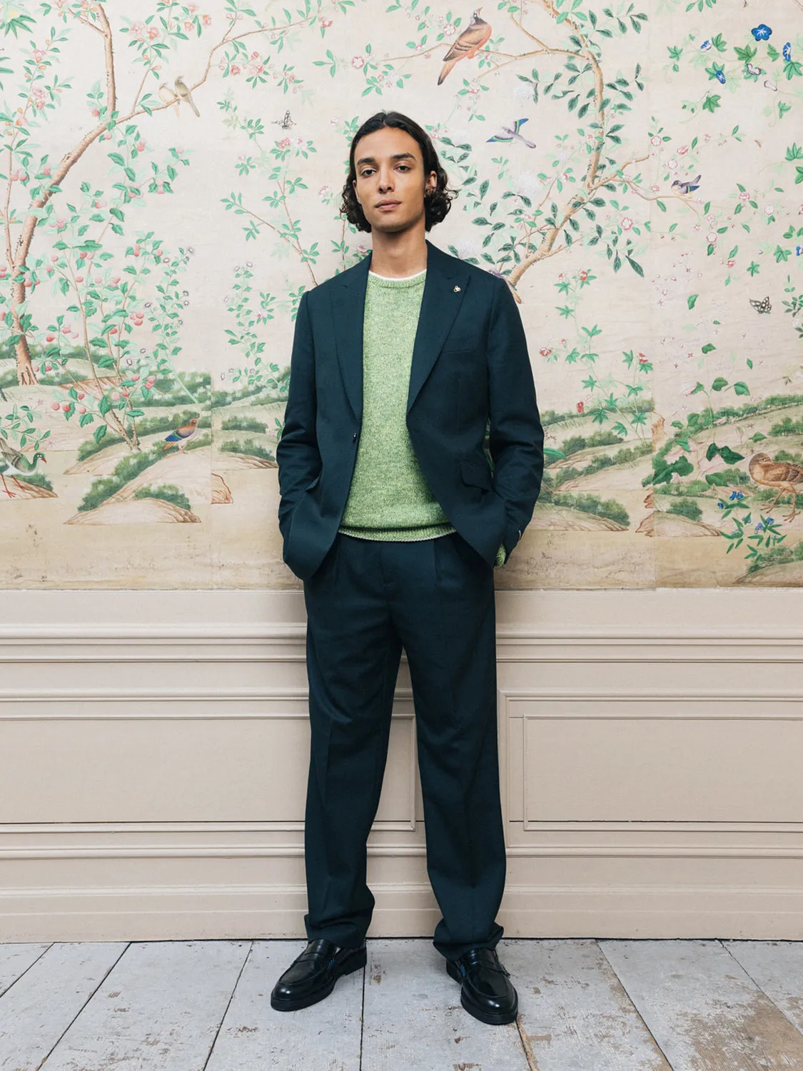 Peak lapel blazer sold by Scotch & Soda