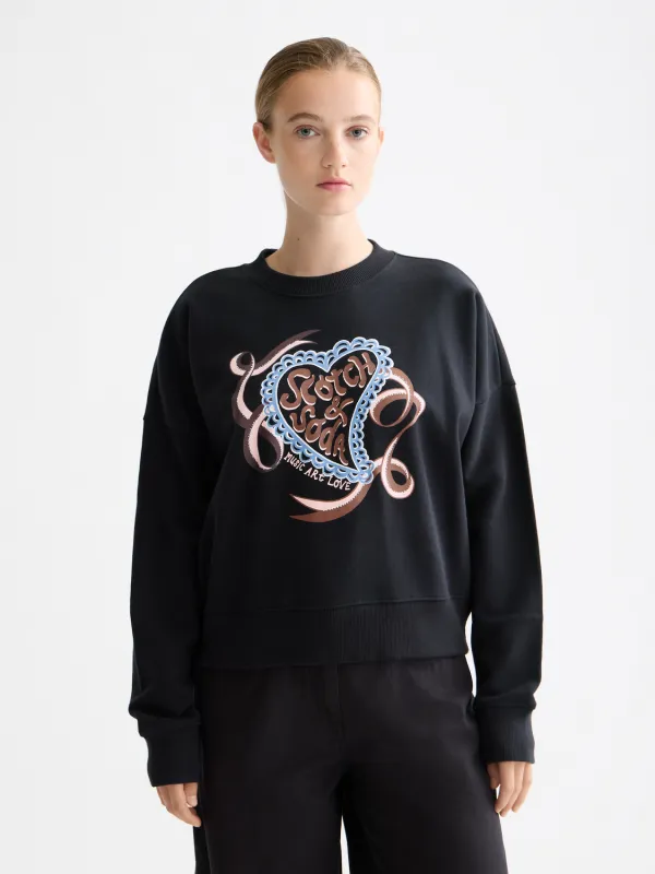 Chest artwork sweatshirt made by Scotch & Soda