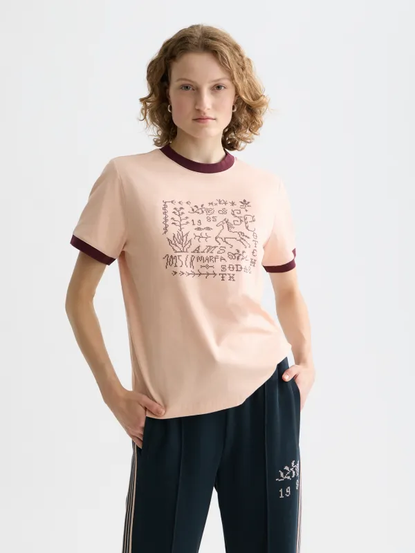 Embroidered ringer t-shirt made by Scotch & Soda