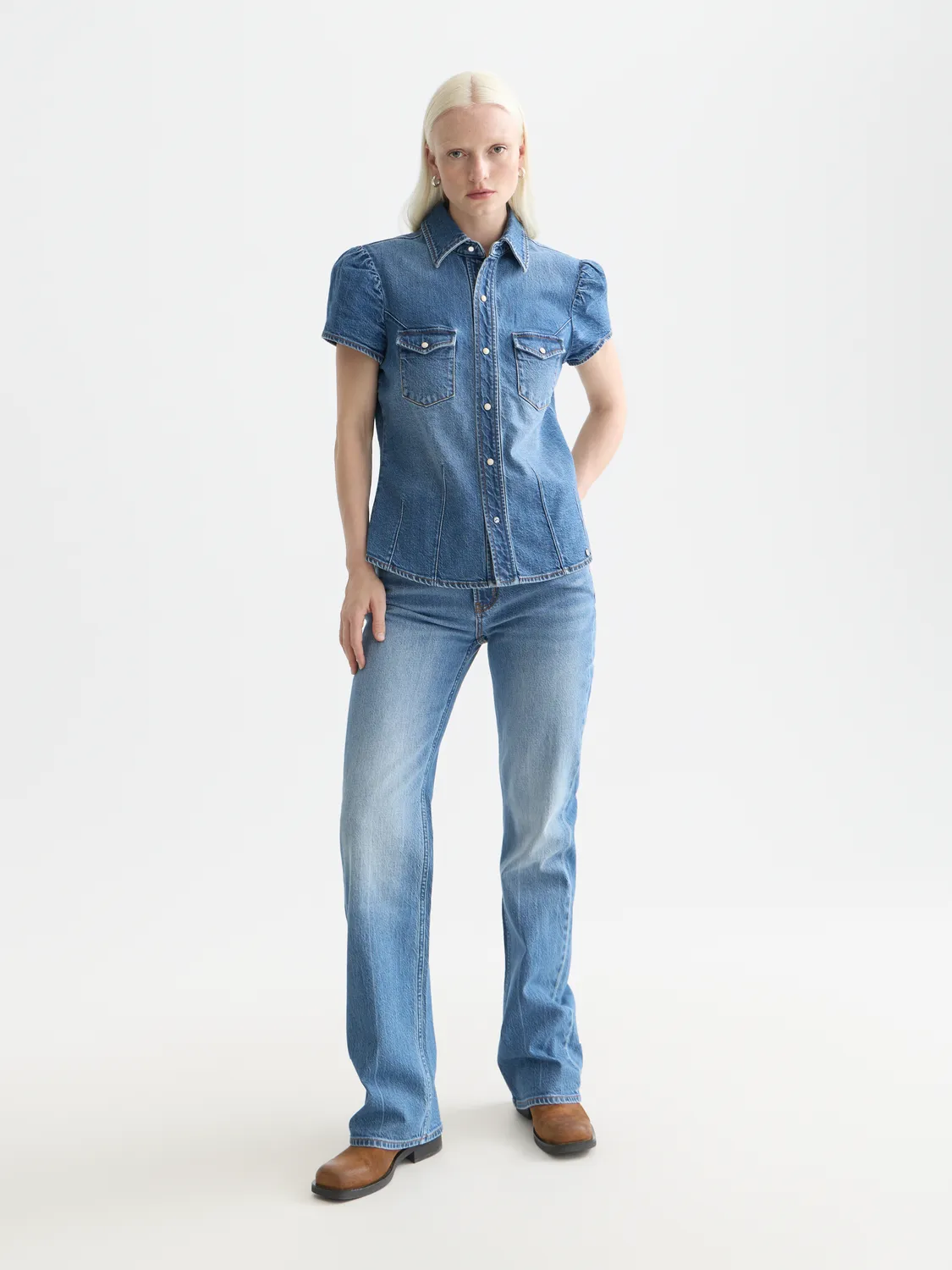 Fitted denim shirt sold by Scotch & Soda product image thumbnail 4