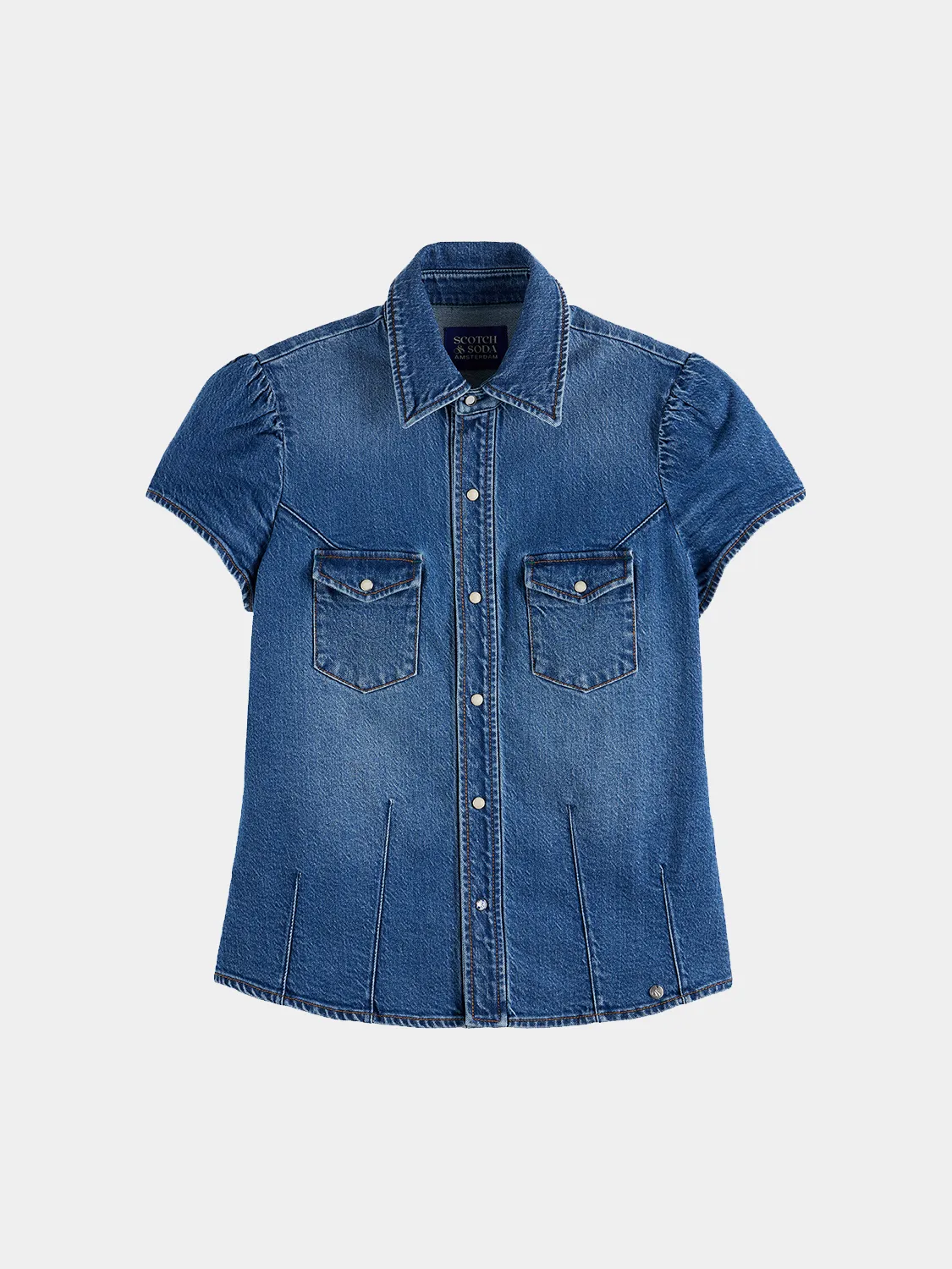 Fitted denim shirt sold by Scotch & Soda product image thumbnail 2