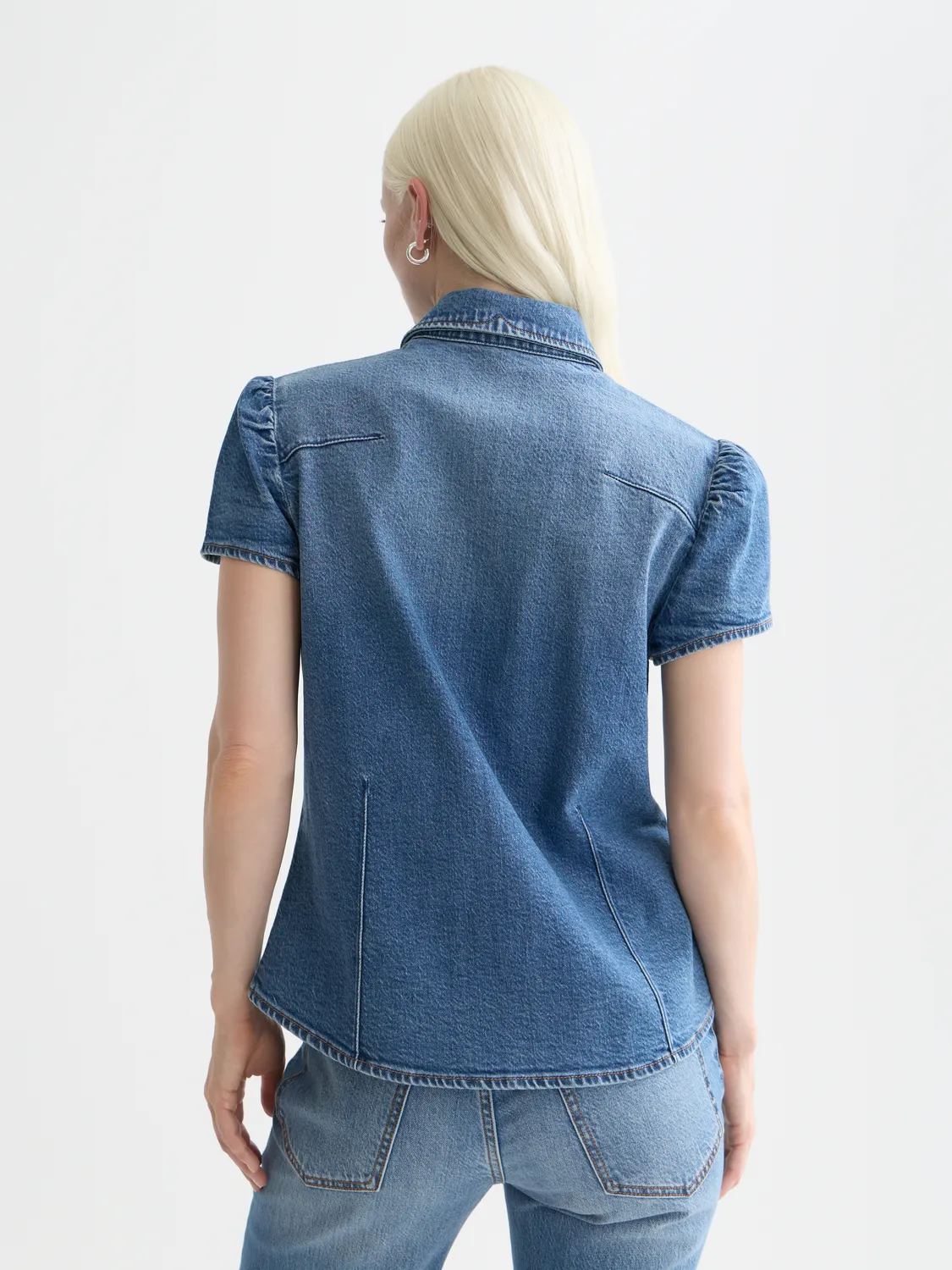 Fitted denim shirt sold by Scotch & Soda product image thumbnail 3