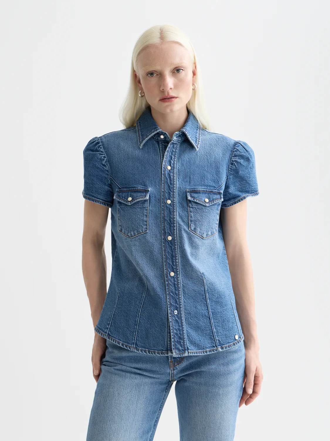 Fitted denim shirt sold by Scotch & Soda