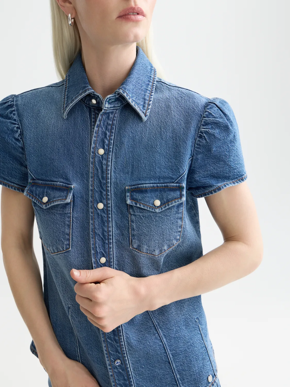 Fitted denim shirt sold by Scotch & Soda product image thumbnail 5
