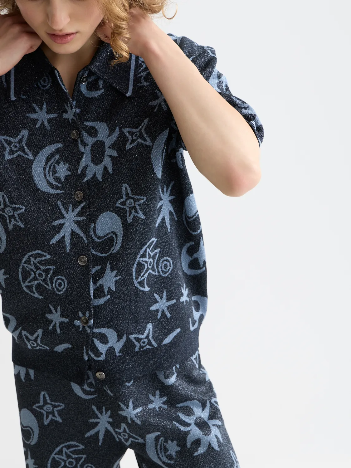 Jacquard short sleeve pullover sold by Scotch & Soda product image thumbnail 5