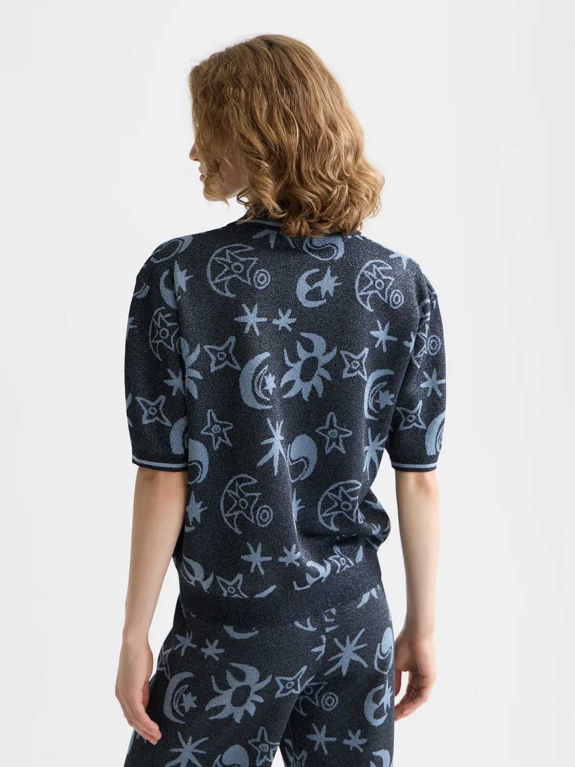 Jacquard short sleeve pullover sold by Scotch & Soda product image thumbnail 3