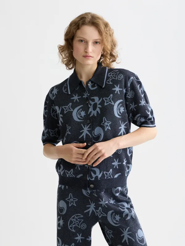 Jacquard short sleeve pullover made by Scotch & Soda