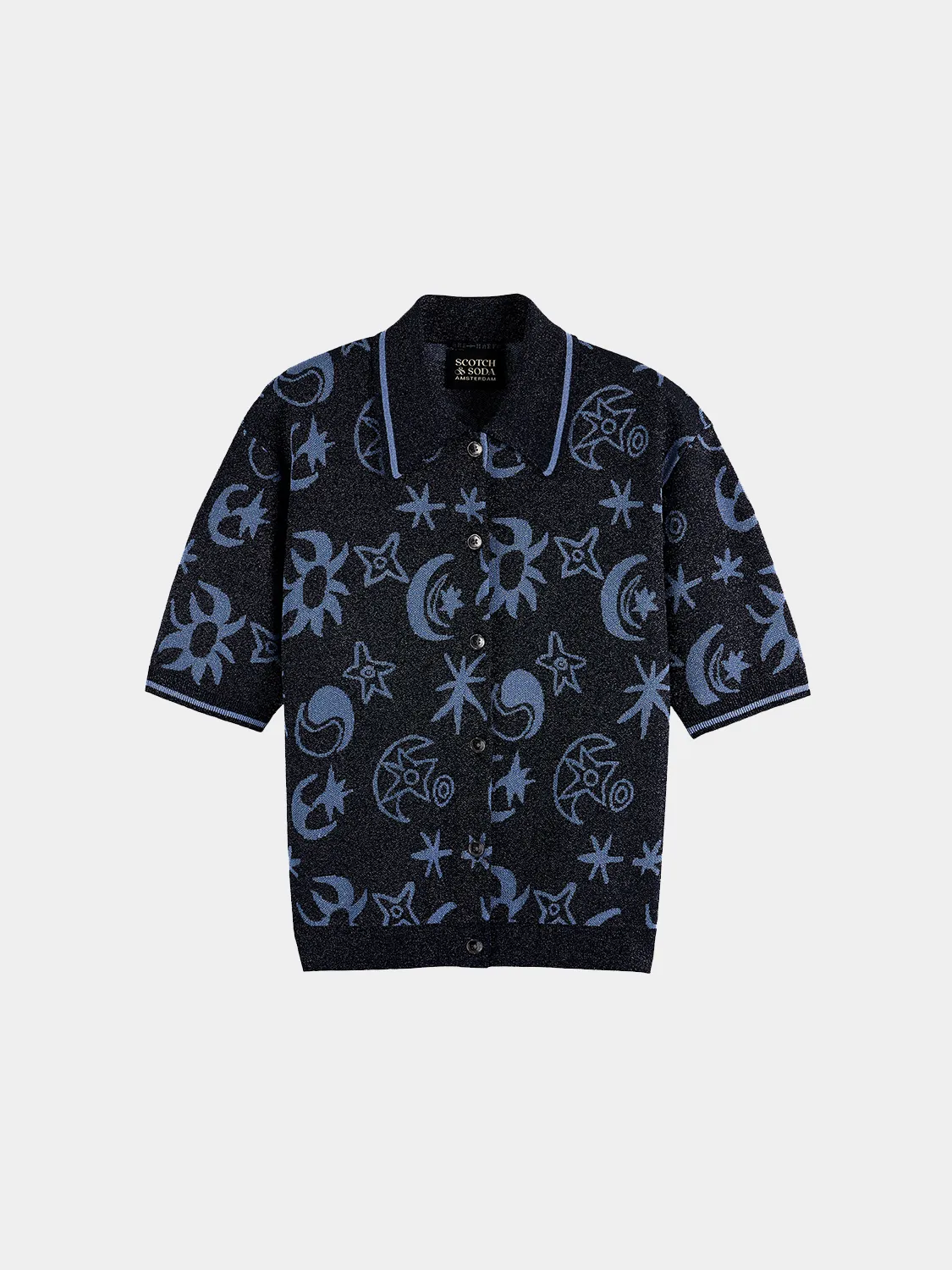 Jacquard short sleeve pullover sold by Scotch & Soda product image thumbnail 2