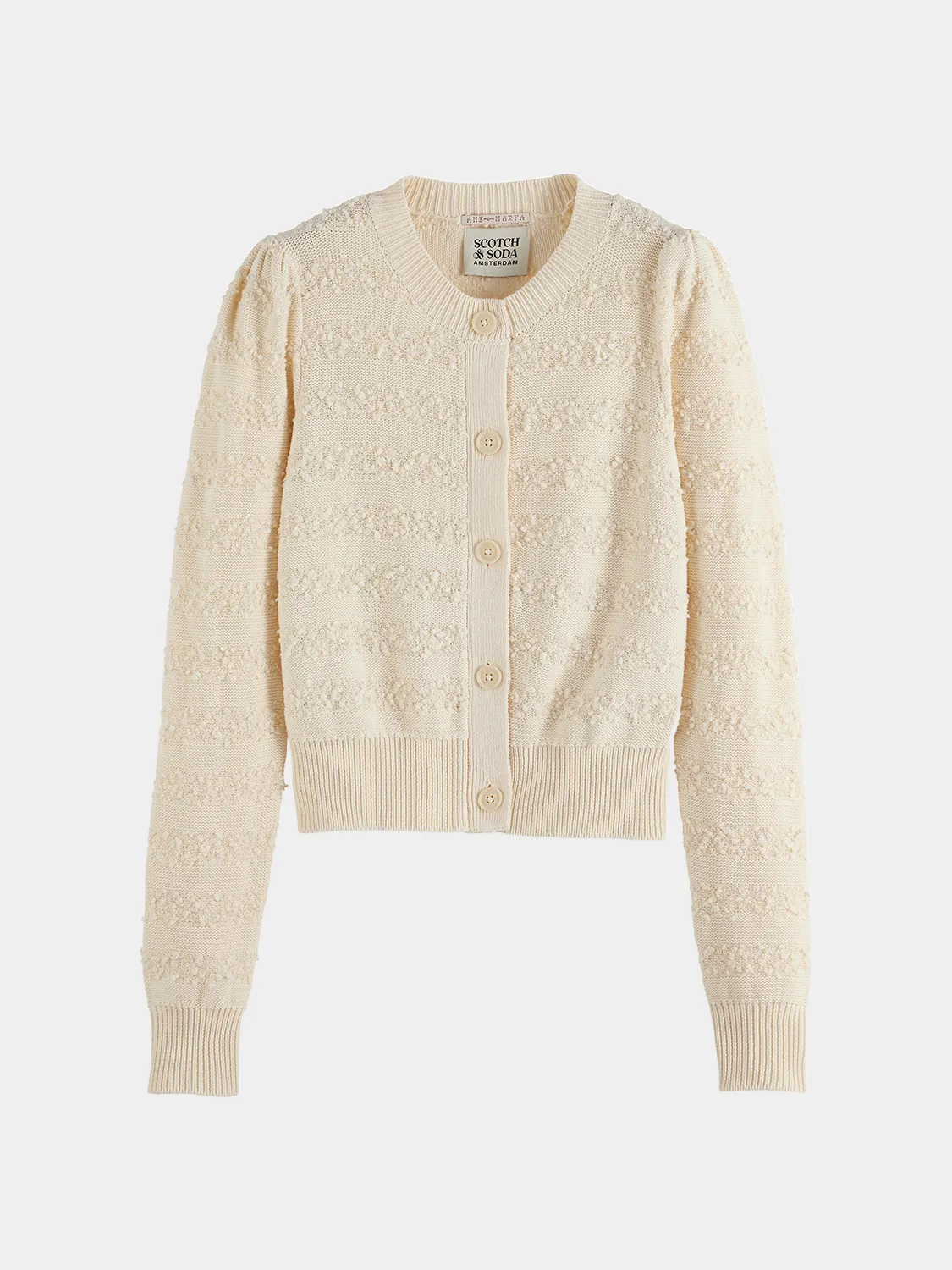 Boucle stripe cardigan sold by Scotch & Soda product image thumbnail 2