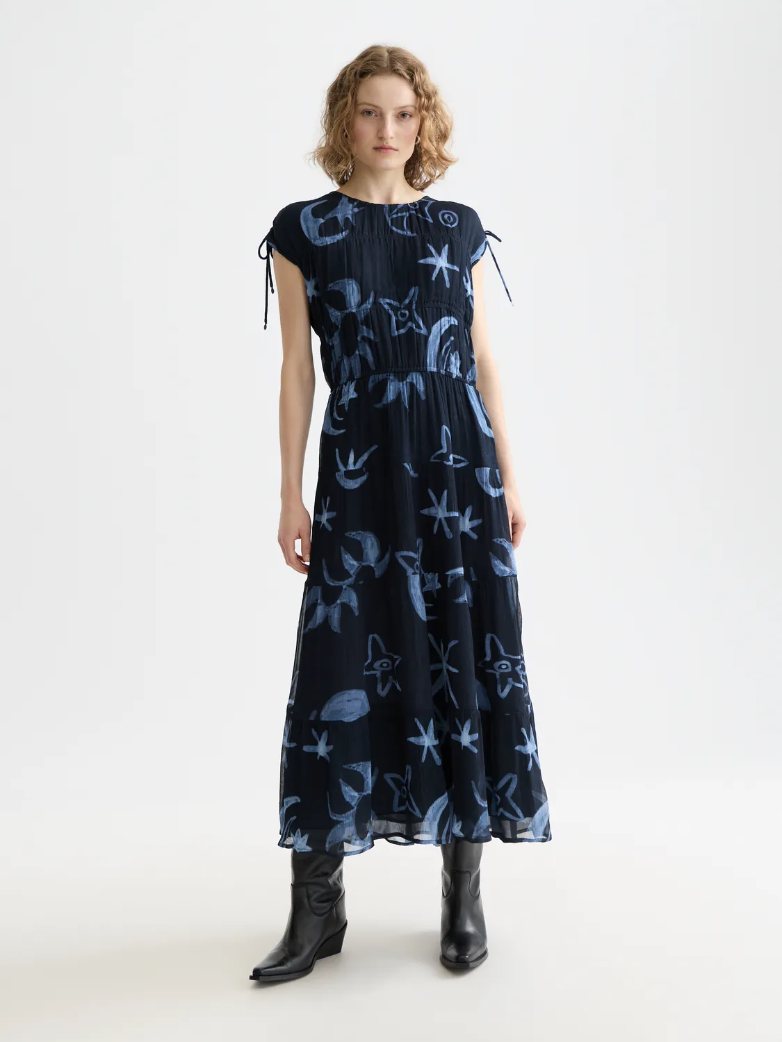 Gathered midi dress sold by Scotch & Soda