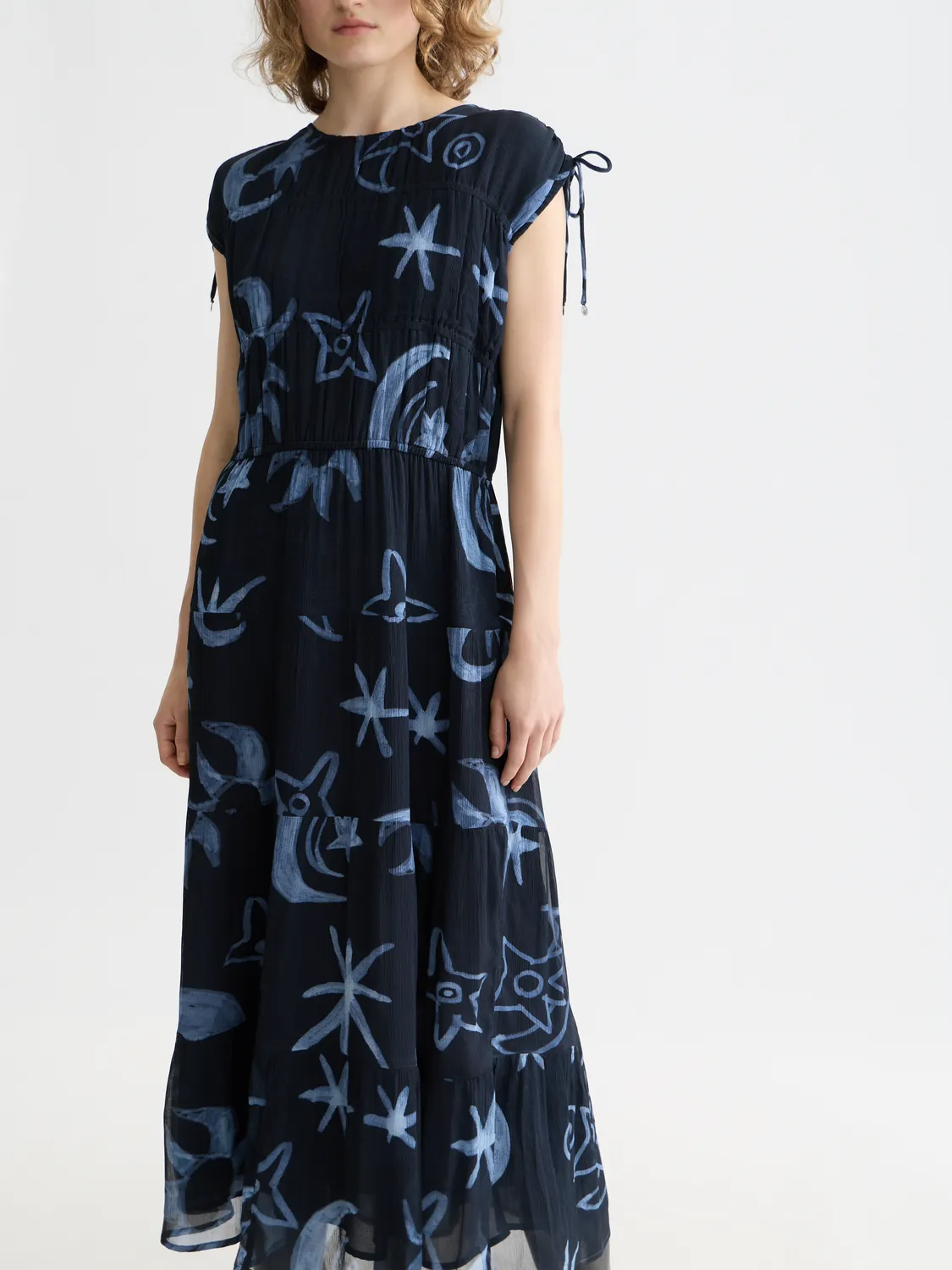Gathered midi dress sold by Scotch & Soda product image thumbnail 4