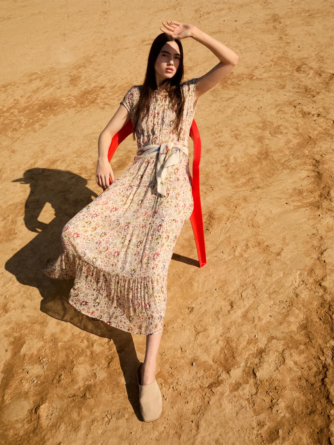 Gathered midi dress sold by Scotch & Soda product image thumbnail 2
