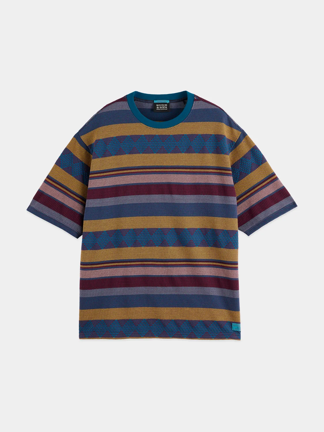 Jacquard knitted t-shirt sold by Scotch & Soda product image thumbnail 2