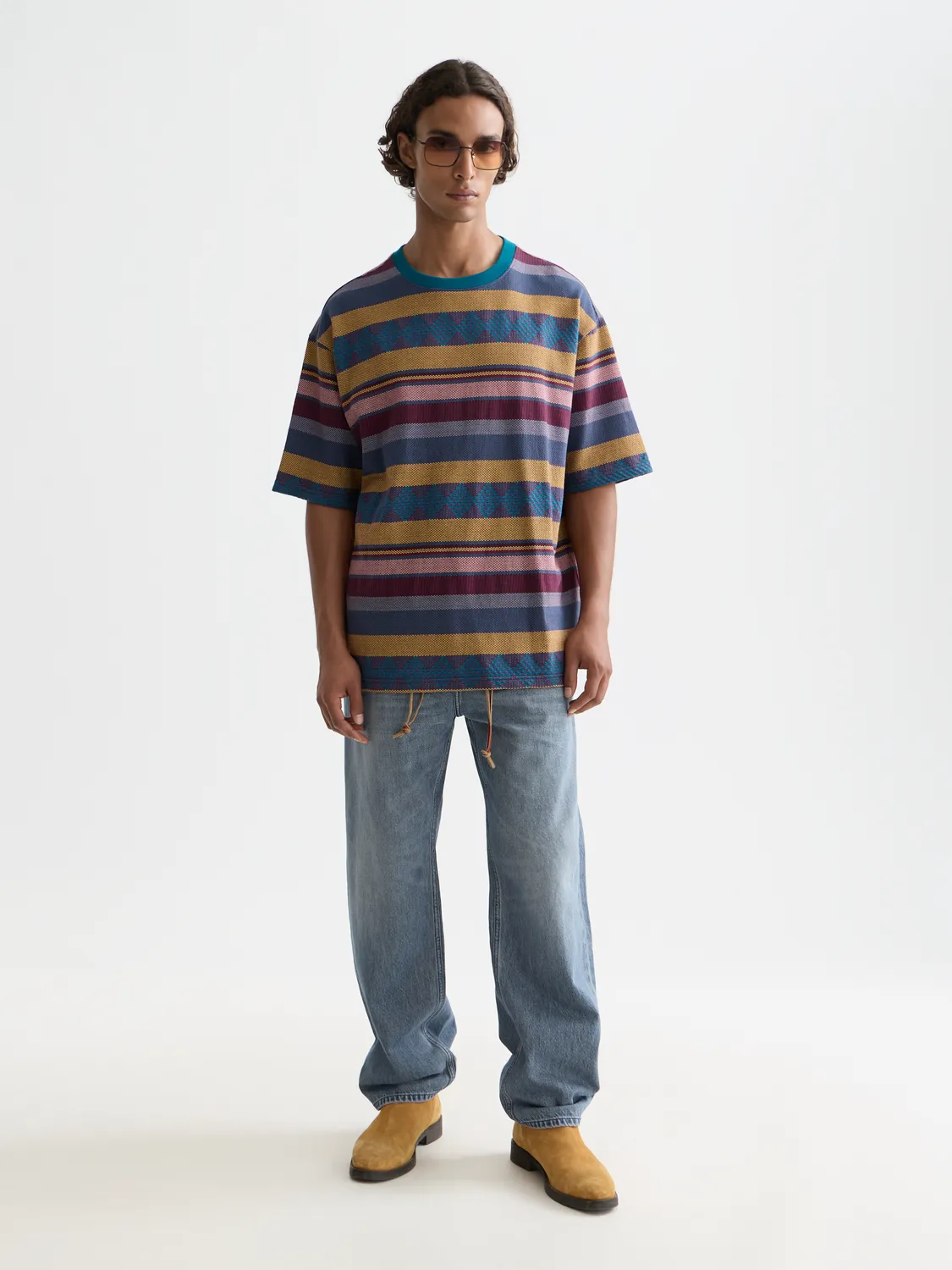 Jacquard knitted t-shirt sold by Scotch & Soda product image thumbnail 4