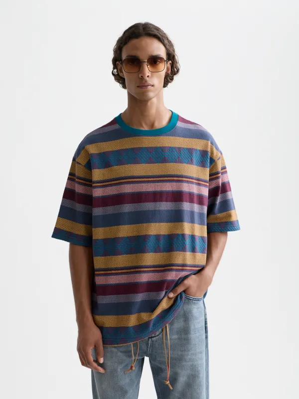 Jacquard knitted t-shirt made by Scotch & Soda