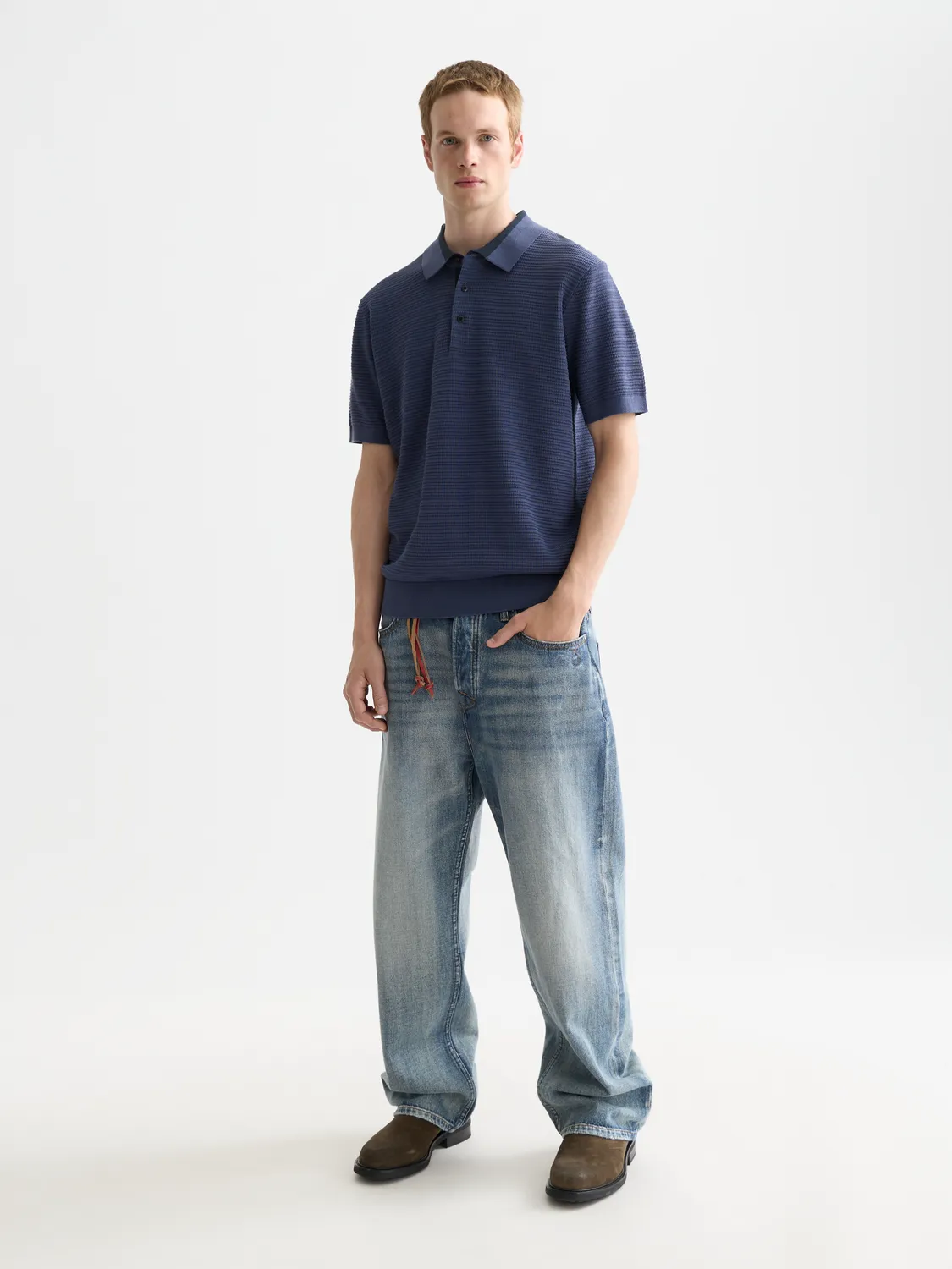 Structured knit polo sold by Scotch & Soda product image thumbnail 4