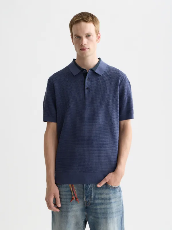 Structured knit polo made by Scotch & Soda