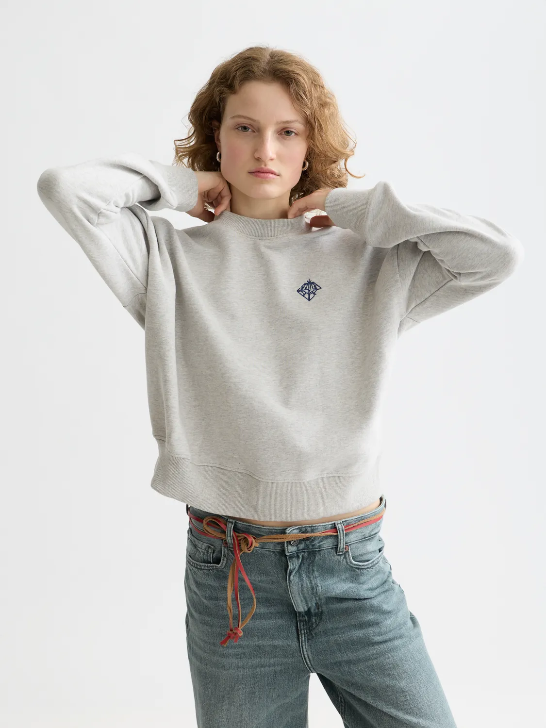 Embroidered logo sweatshirt sold by Scotch & Soda