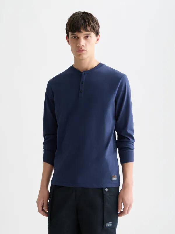 Slub Henley t-shirt made by Scotch & Soda