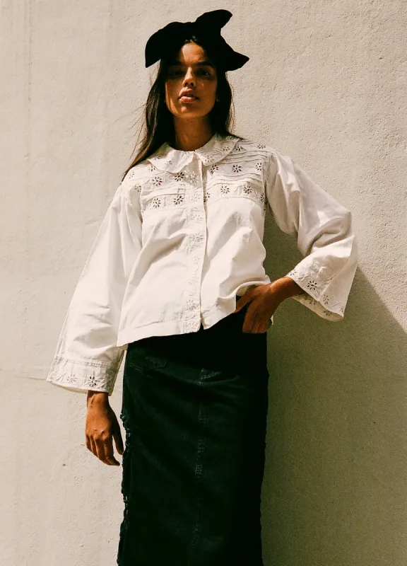 Paloma Eyelet Top made by Sea New York