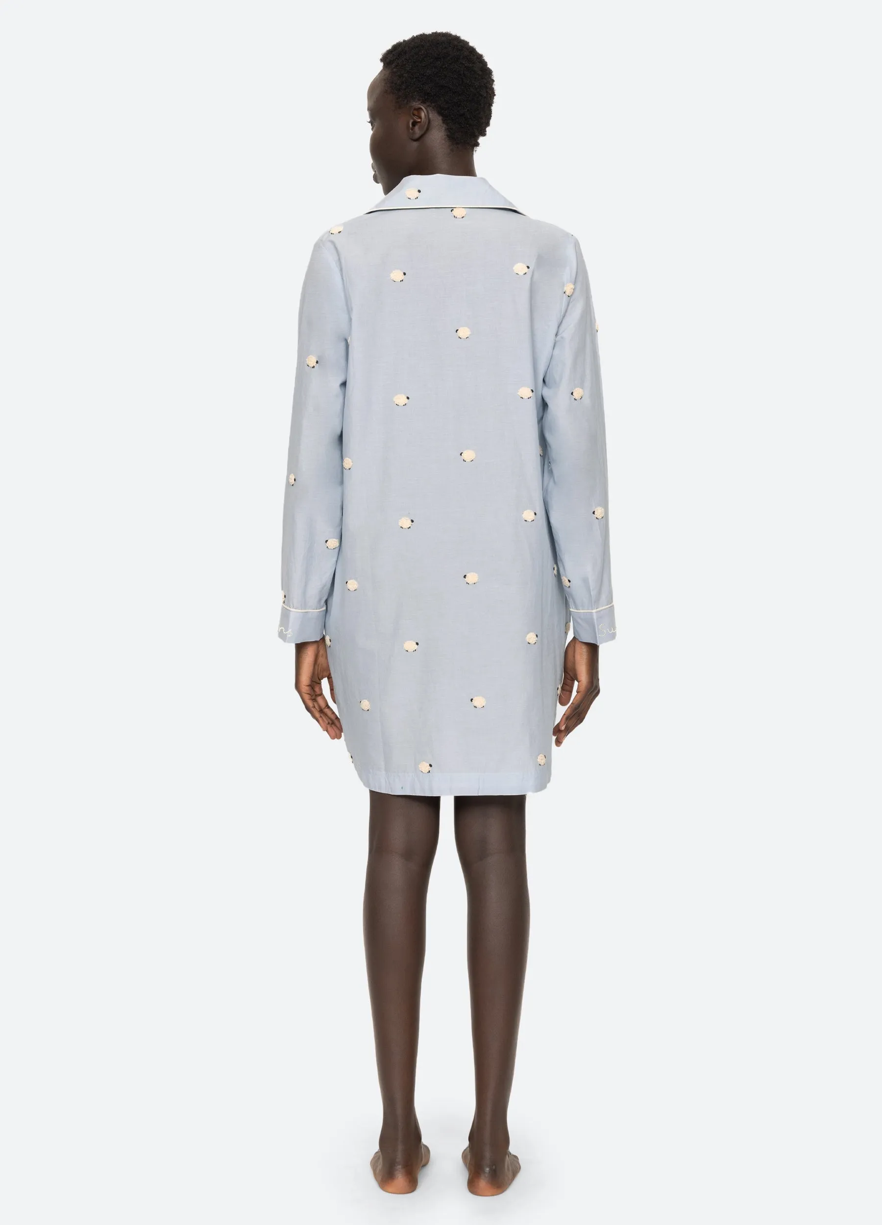 Sheep Night Shirt sold by Sea New York product image thumbnail 3