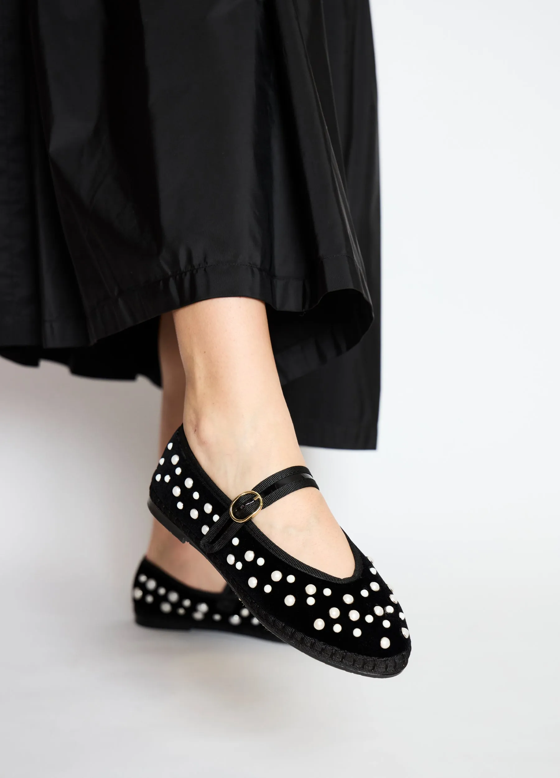 Pearl Mary Jane Flats sold by Sea New York