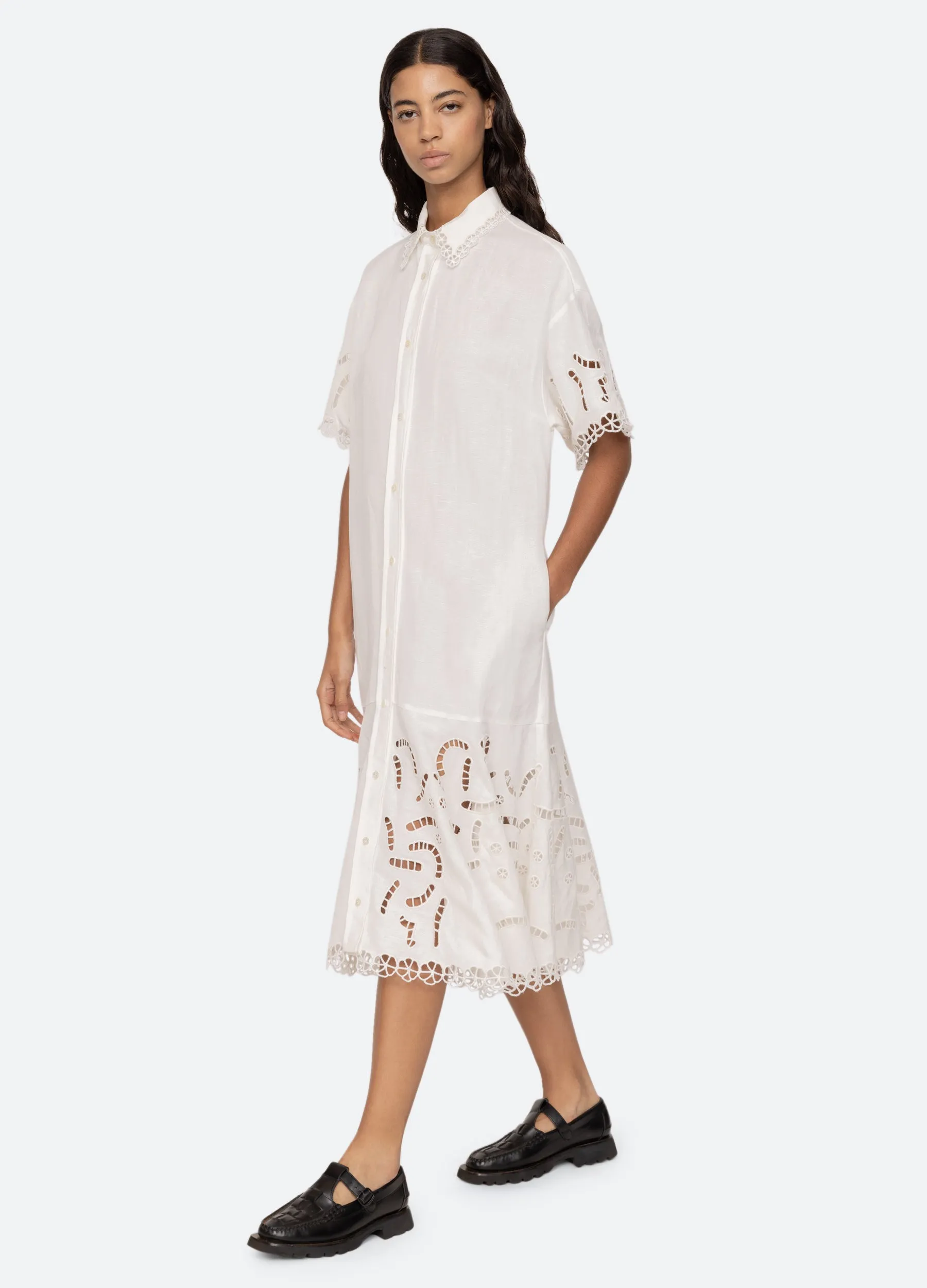 Marja Shirt Dress sold by Sea New York