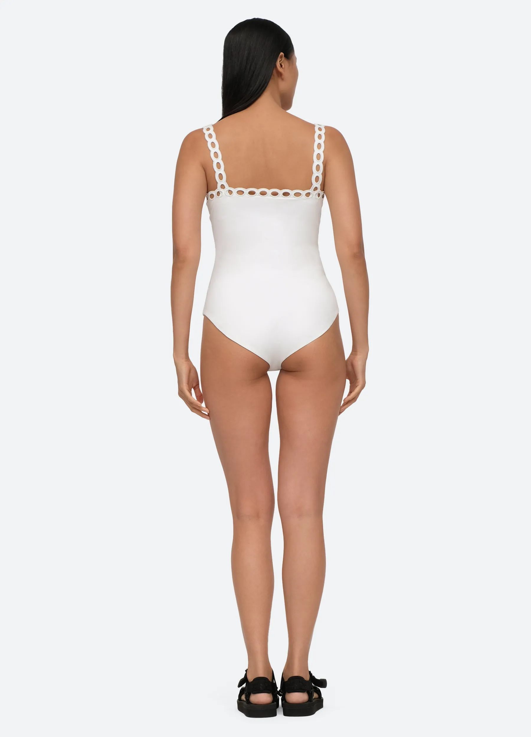 Solid Scallop One Piece sold by Sea New York product image thumbnail 4