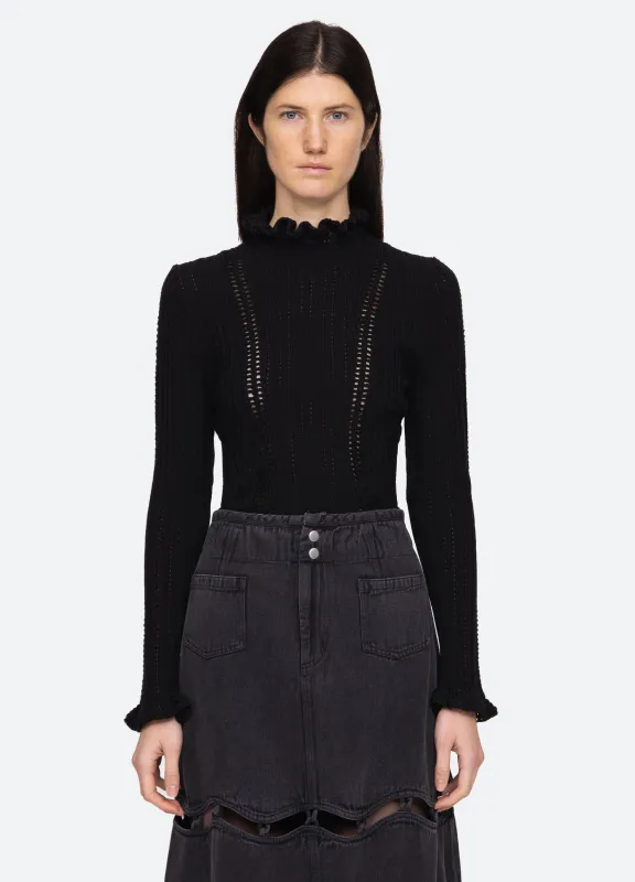 Riva Turtle Neck Top sold by Sea New York