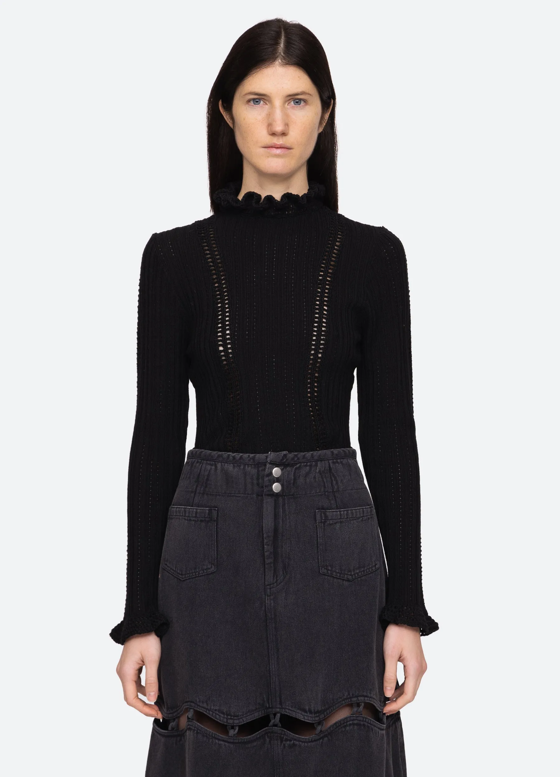 Riva Turtle Neck Top sold by Sea New York
