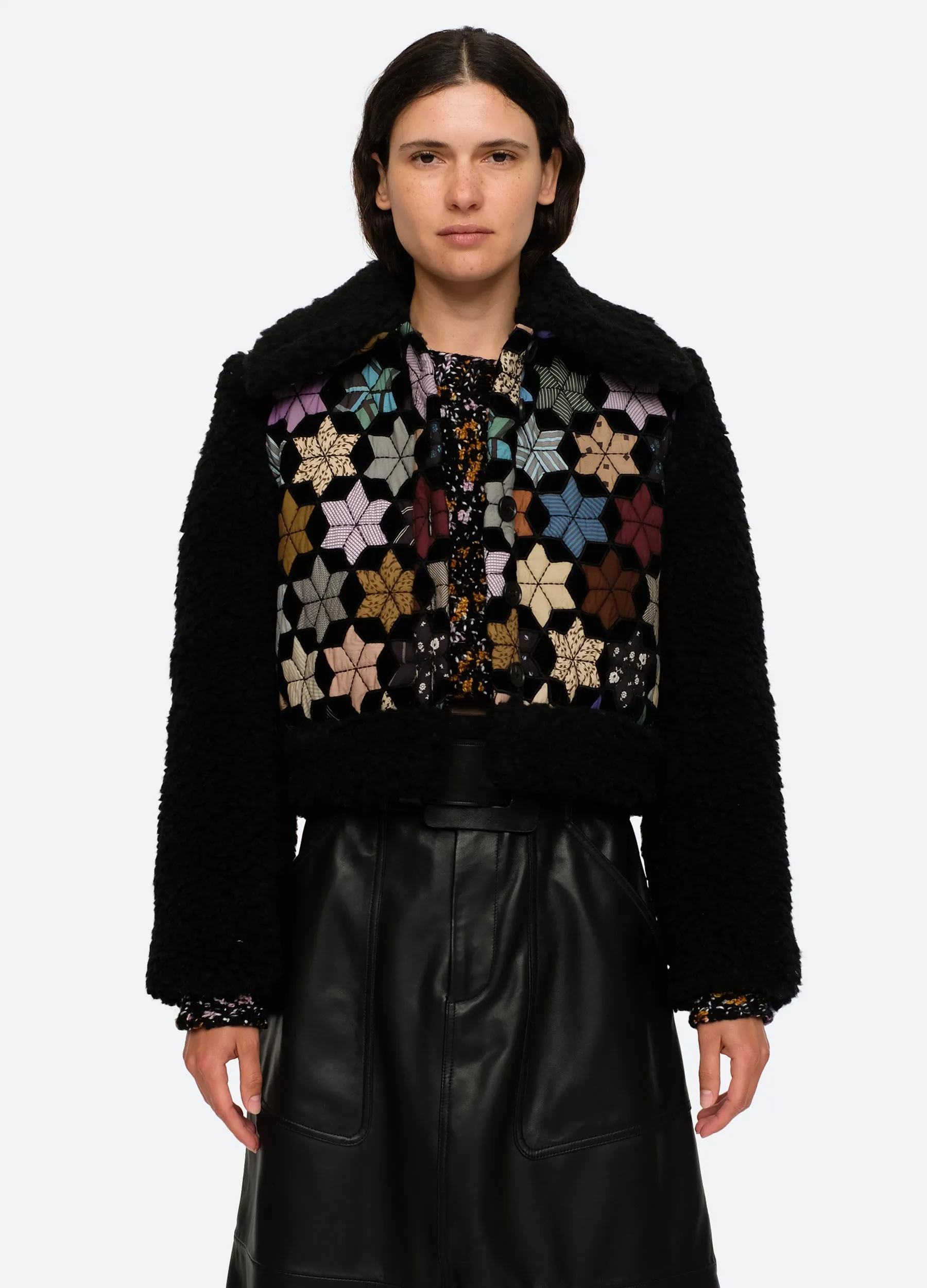 Estrella Combo Jacket sold by Sea New York