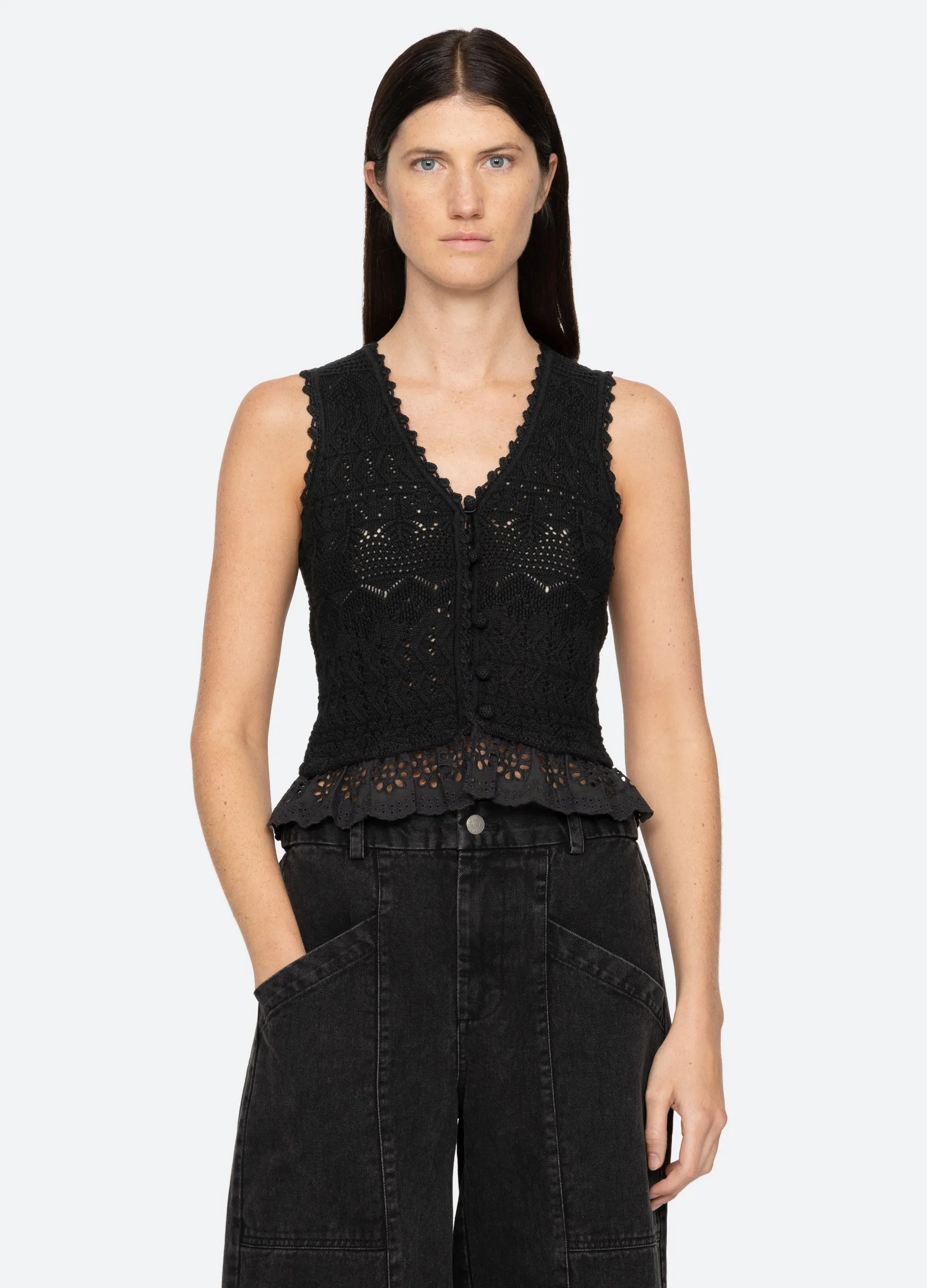 Antonina Vest sold by Sea New York