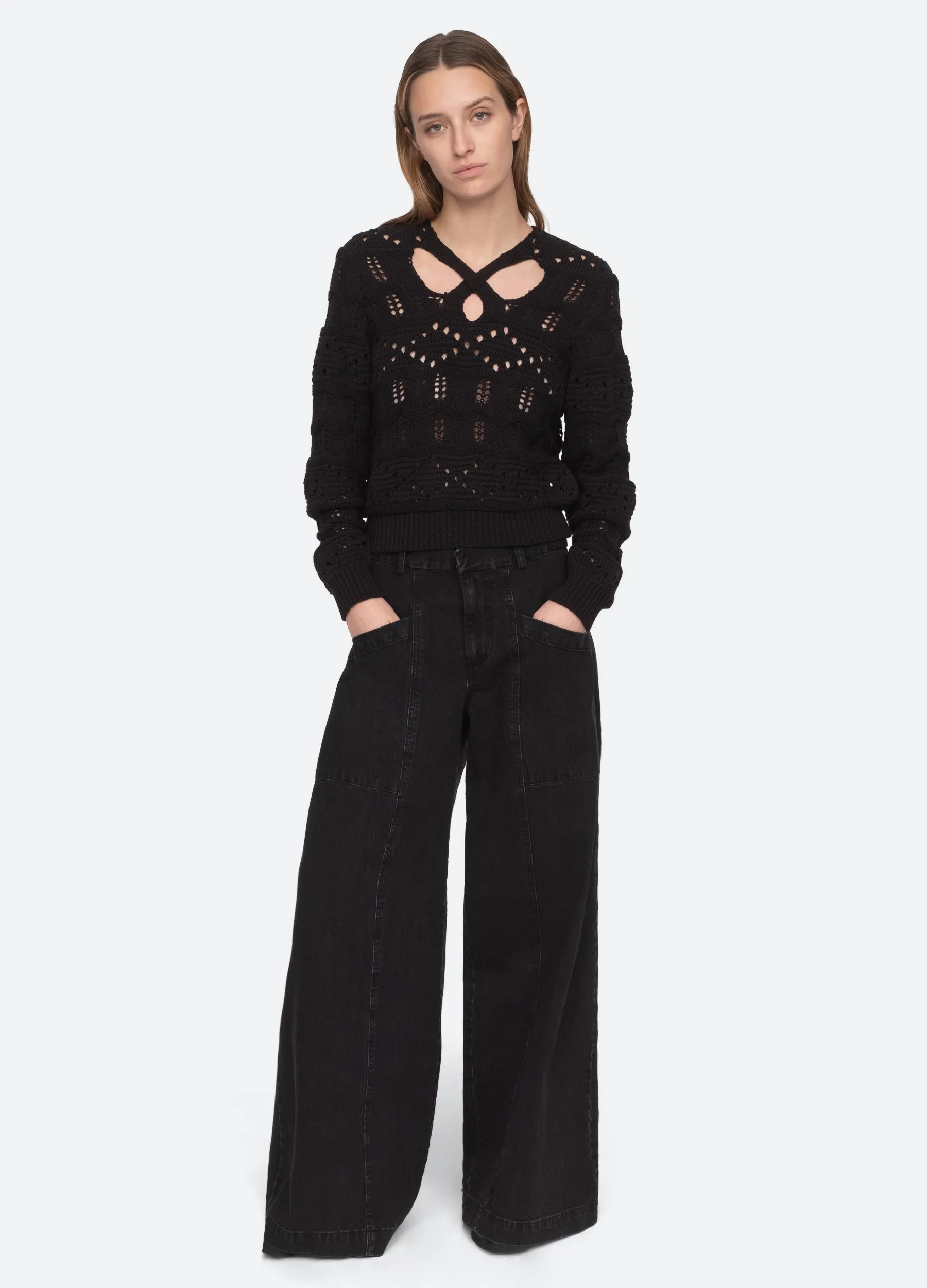 Cole Cutout Sweater sold by Sea New York product image thumbnail 3