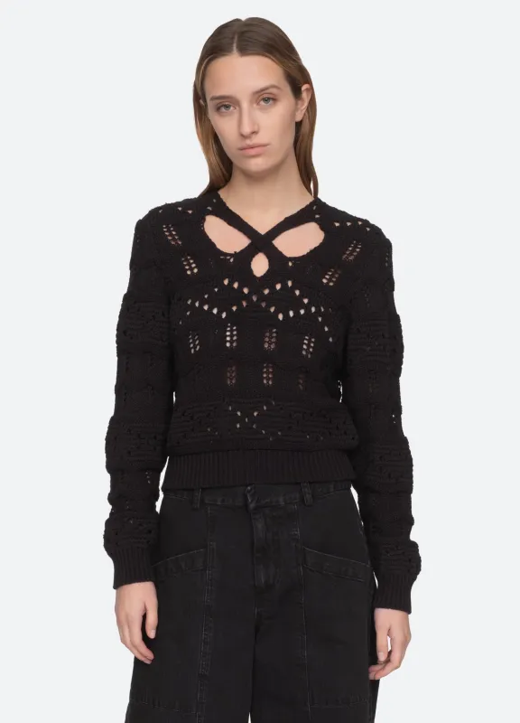 Cole Cutout Sweater made by Sea New York