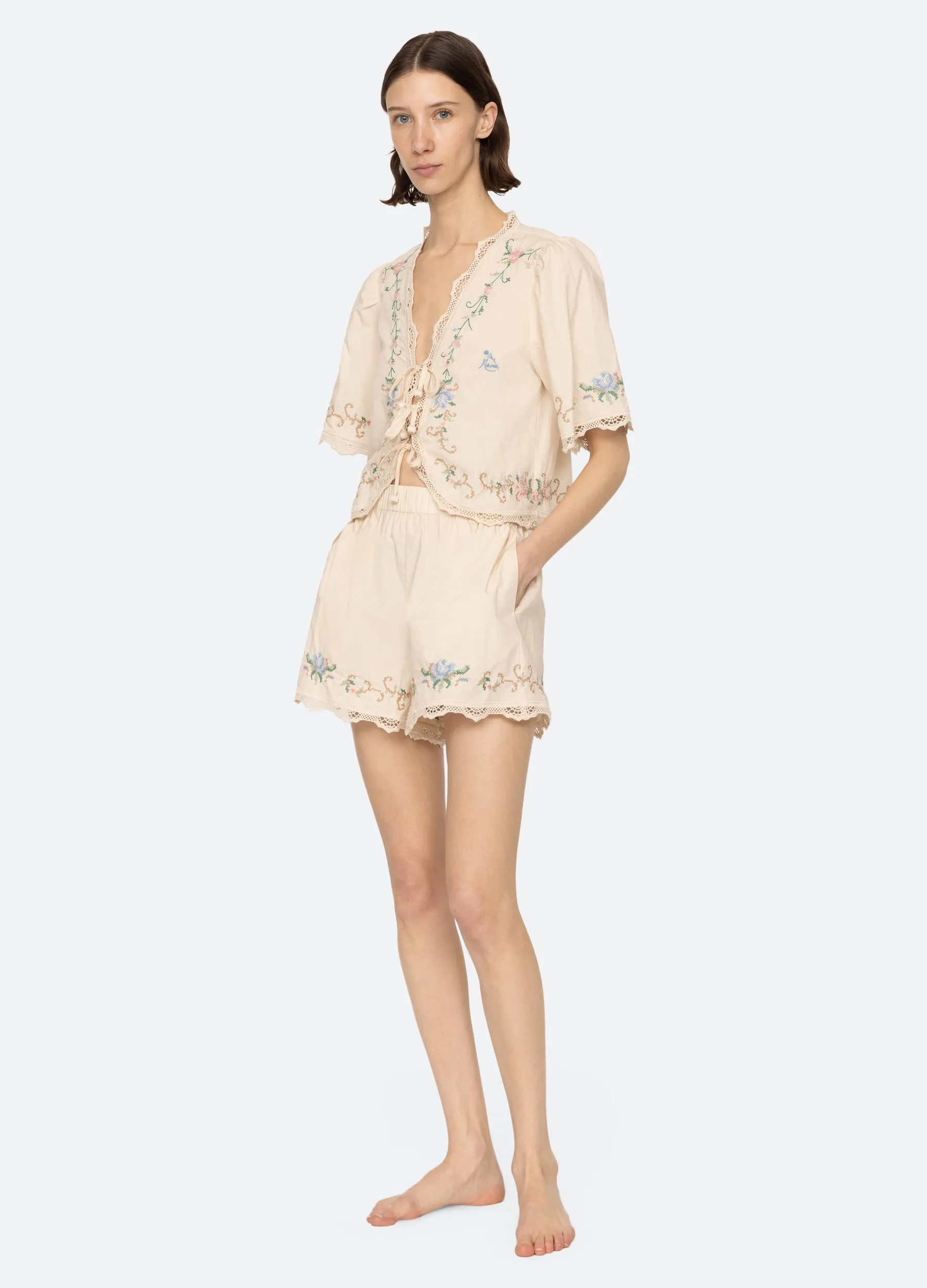 Edwina Mama PJ Set sold by Sea New York