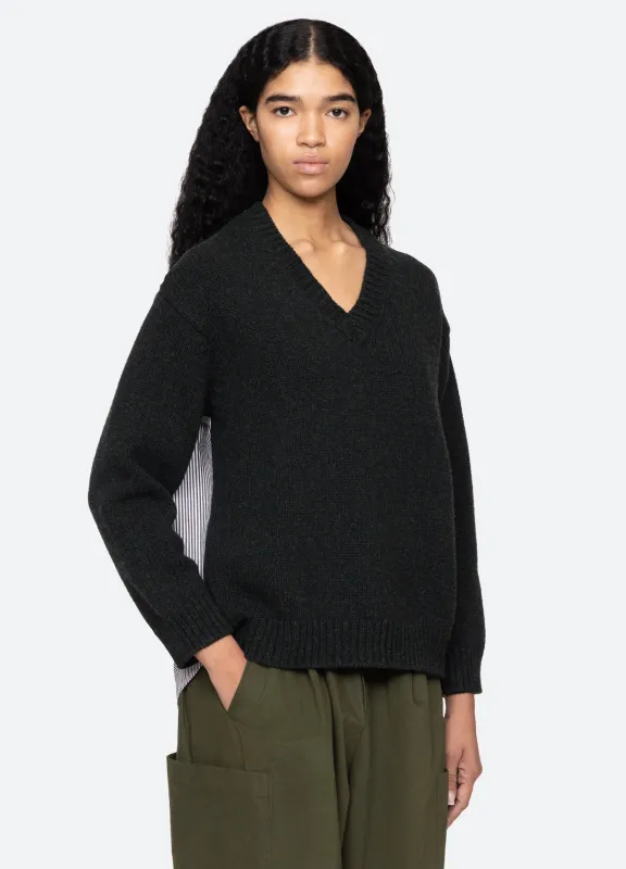 Mallory V-Neck Sweater made by Sea New York
