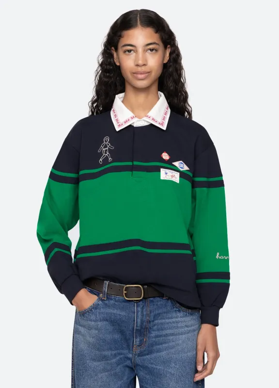 Carolyn L/S Rugby Shirt sold by Sea New York