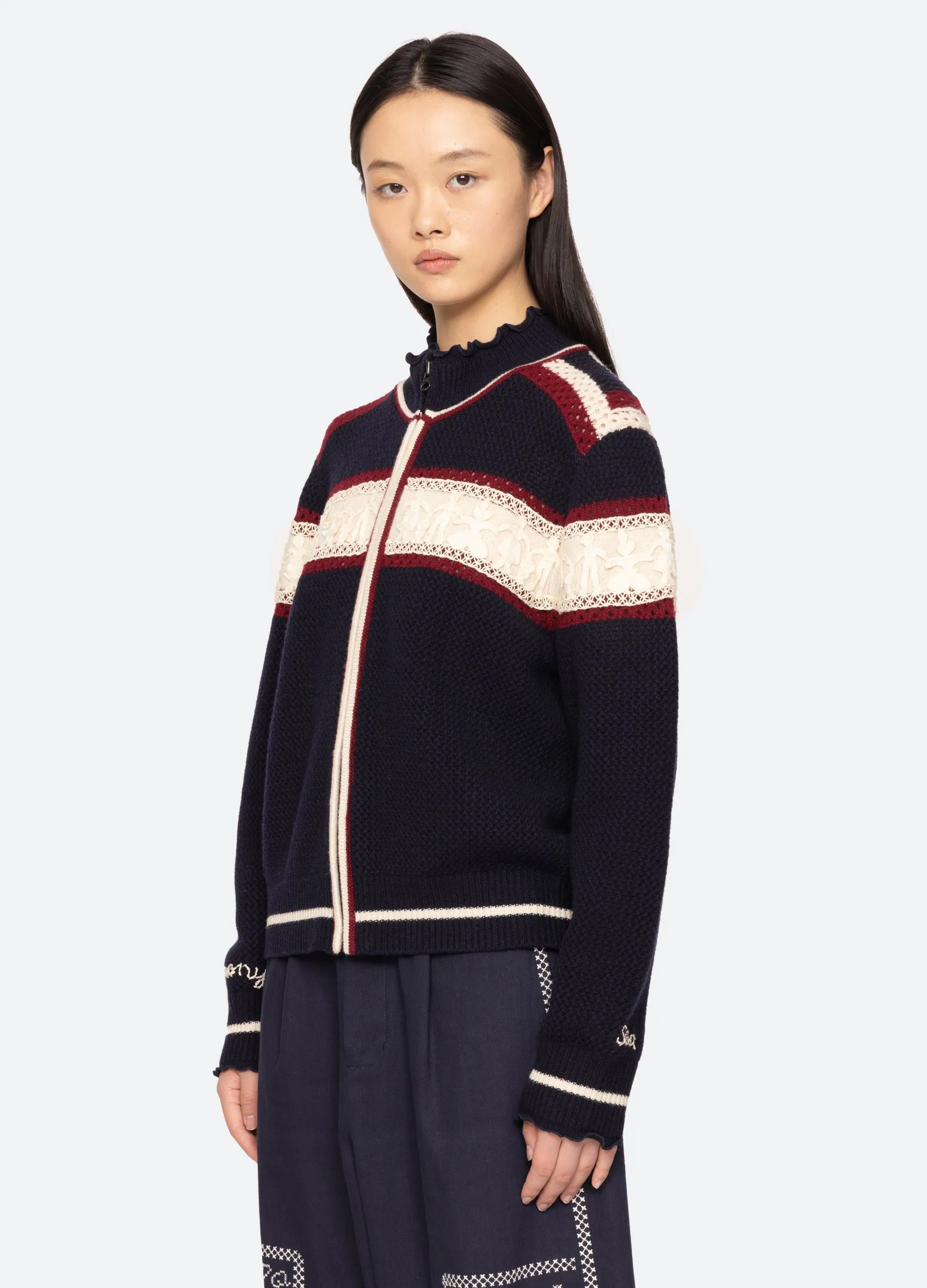 Hester Zip Cardigan sold by Sea New York product image thumbnail 5