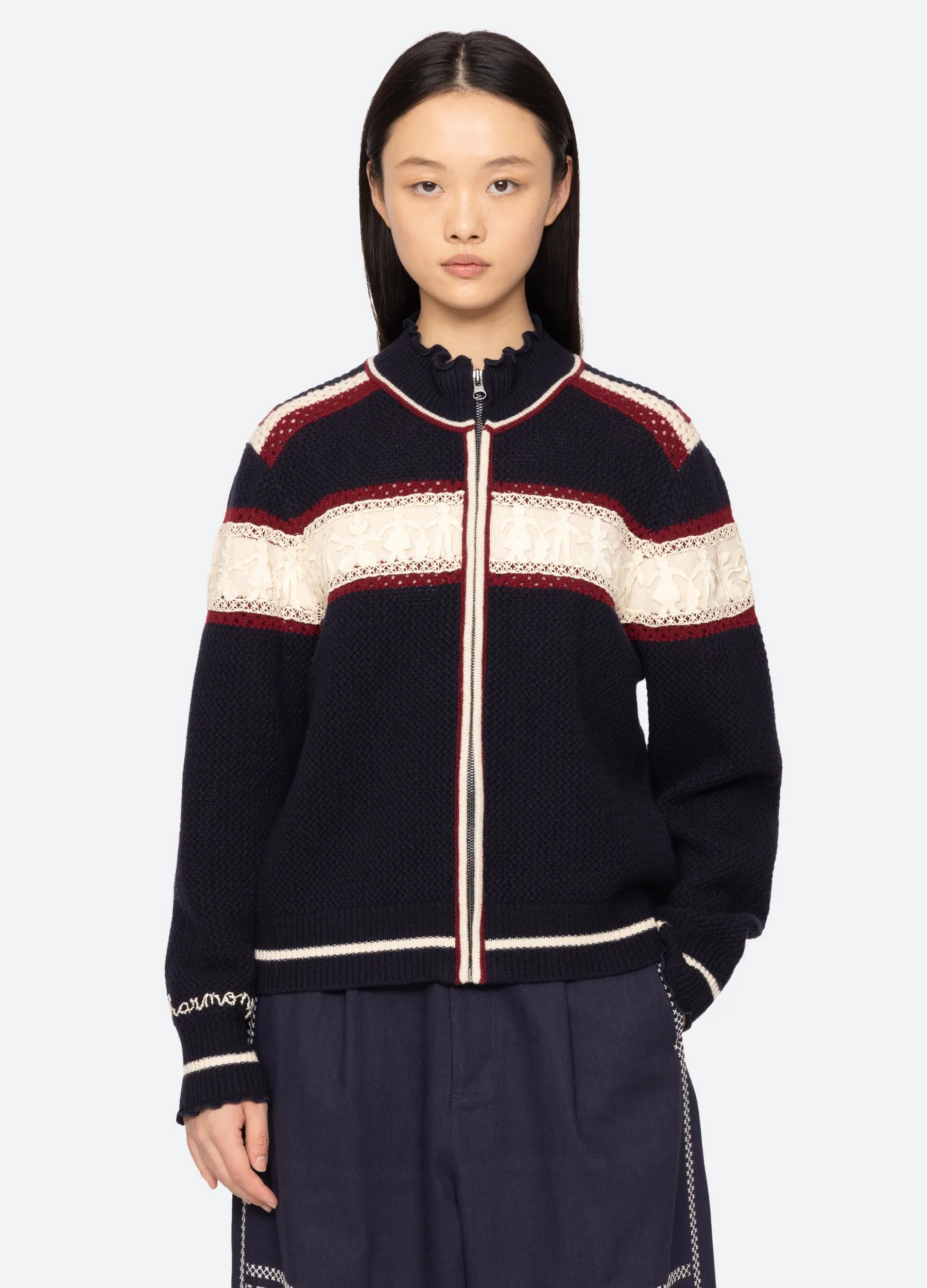 Hester Zip Cardigan sold by Sea New York product image thumbnail 2