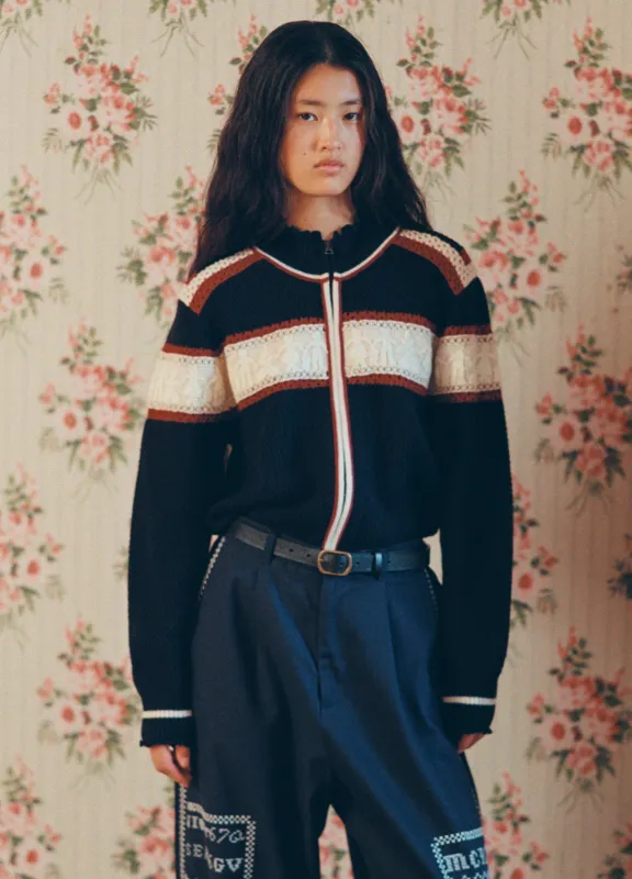 Hester Zip Cardigan made by Sea New York