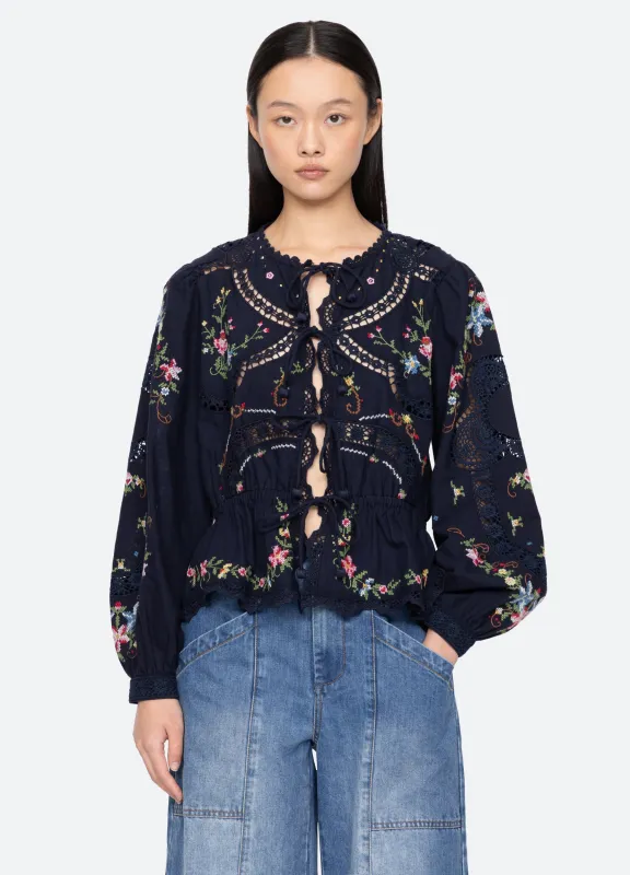 Edwina L/S Top sold by Sea New York