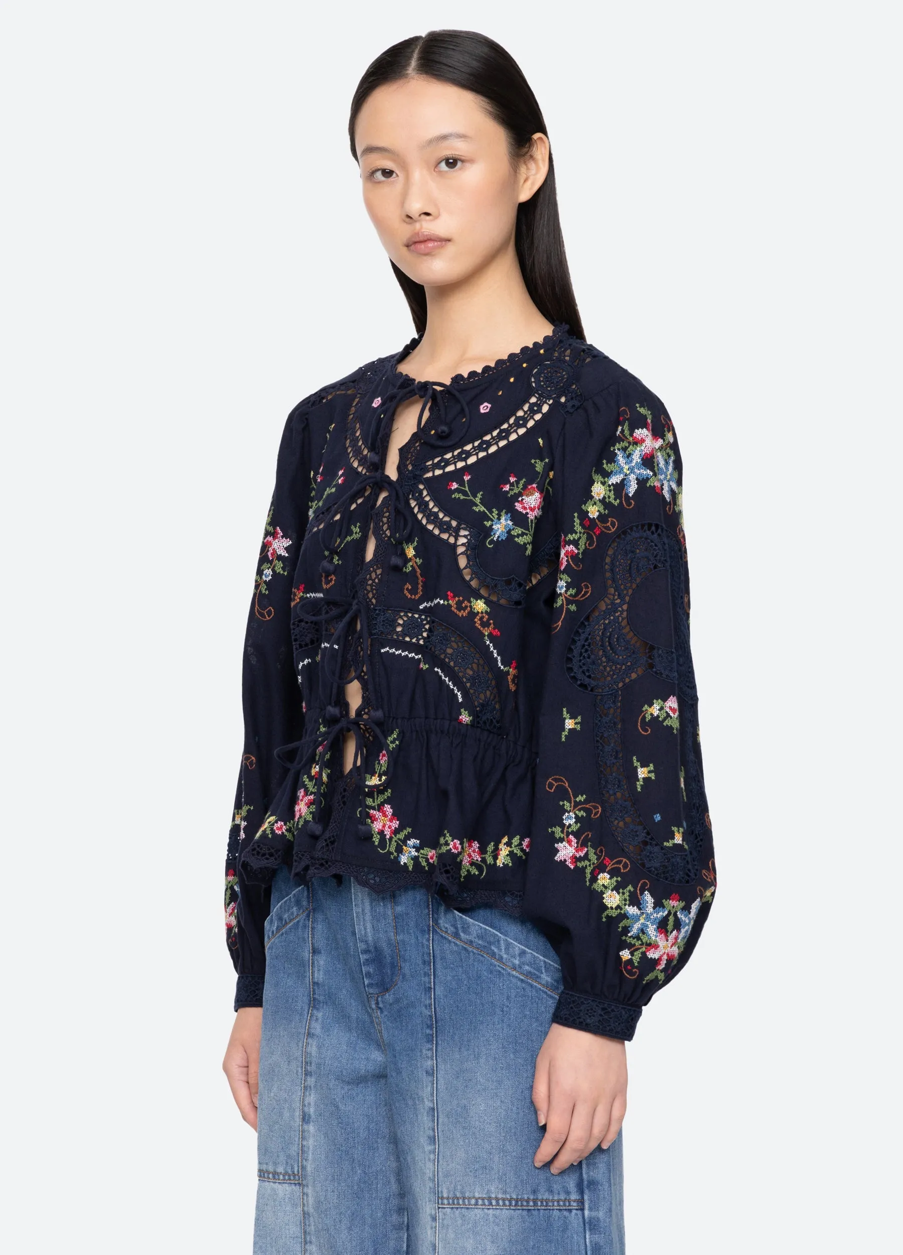 Edwina L/S Top sold by Sea New York product image thumbnail 4