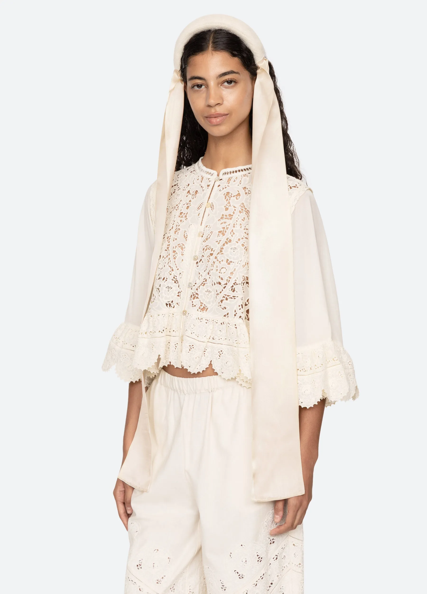 Inez Knitted Headband sold by Sea New York