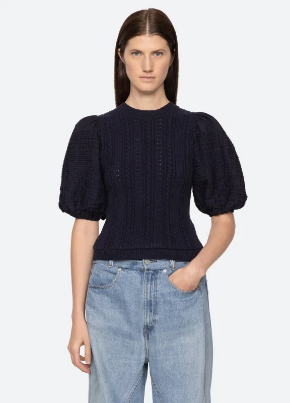 Myra Combo Sweater made by Sea New York