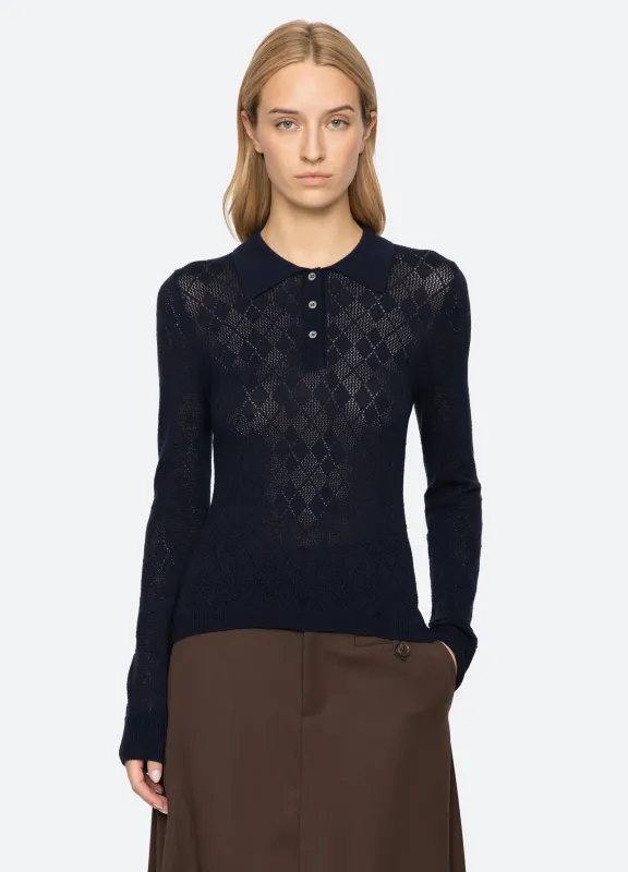 Jane Polo Sweater made by Sea New York