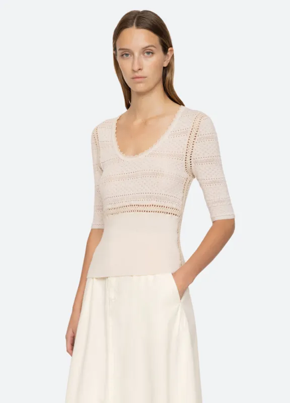 Syble S/S Sweater made by Sea New York