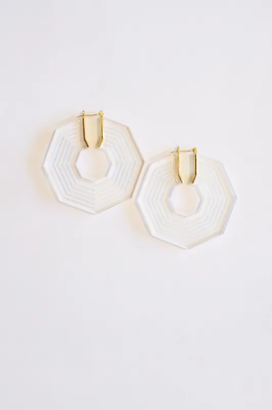 Karyn Stripe Hoops made by Sea New York